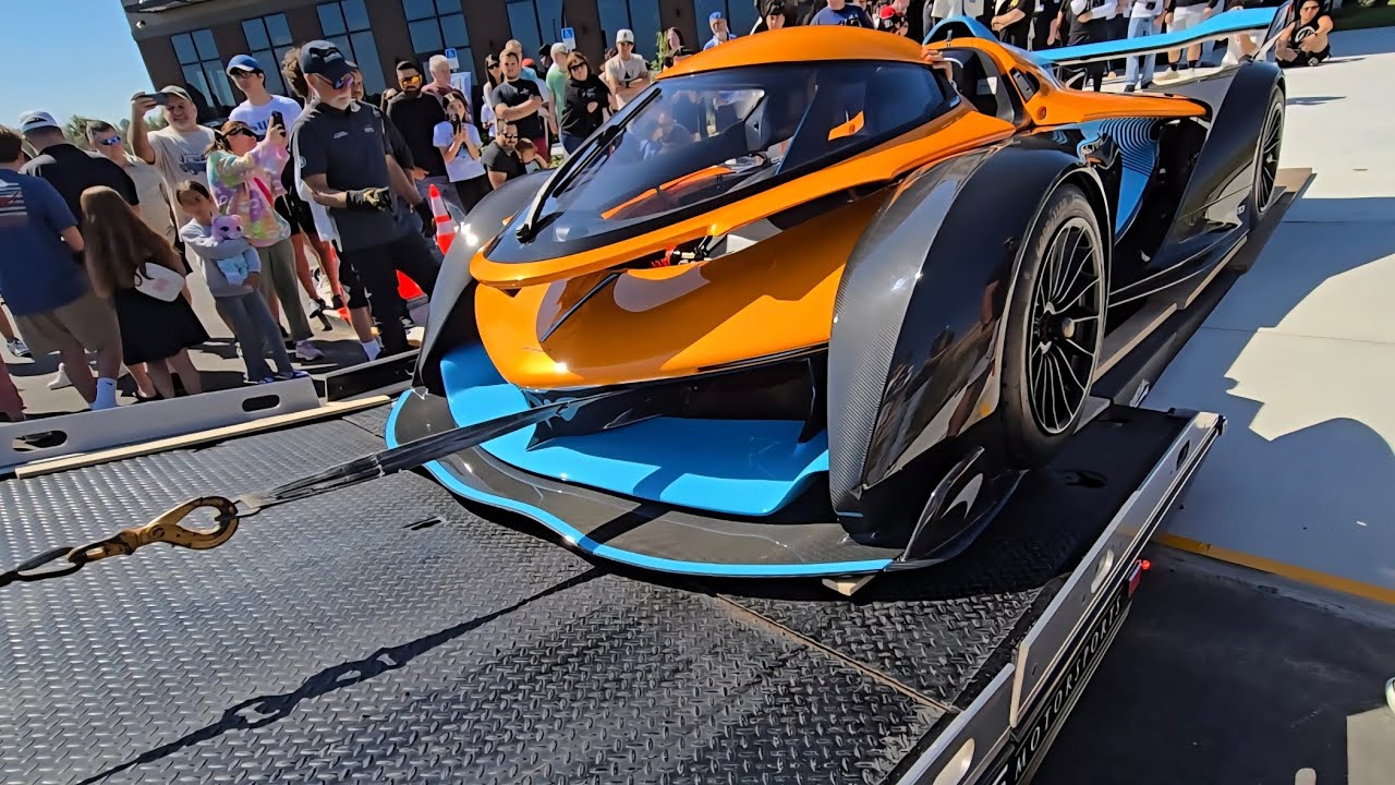 Loading a McLaren Solus GT on a Truck