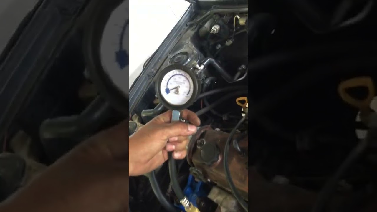 Toyota corolla EE100  2E engine compression test
