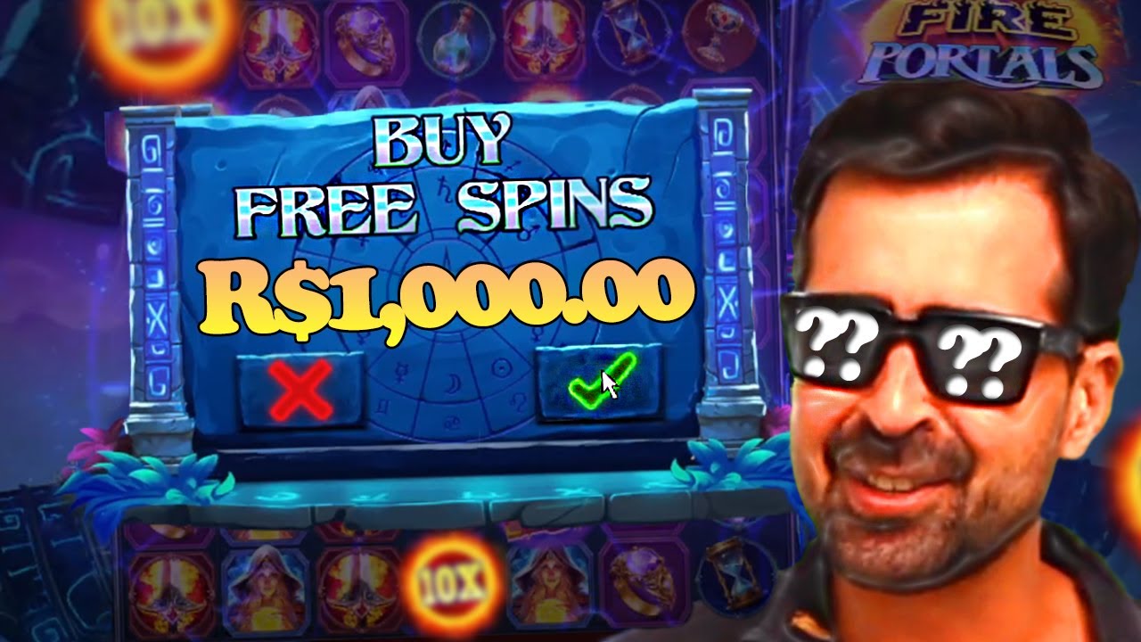 BÔNUS DE R$1,000.00 NA NOVA SLOT *FIRE PORTALS* FORREI !!?