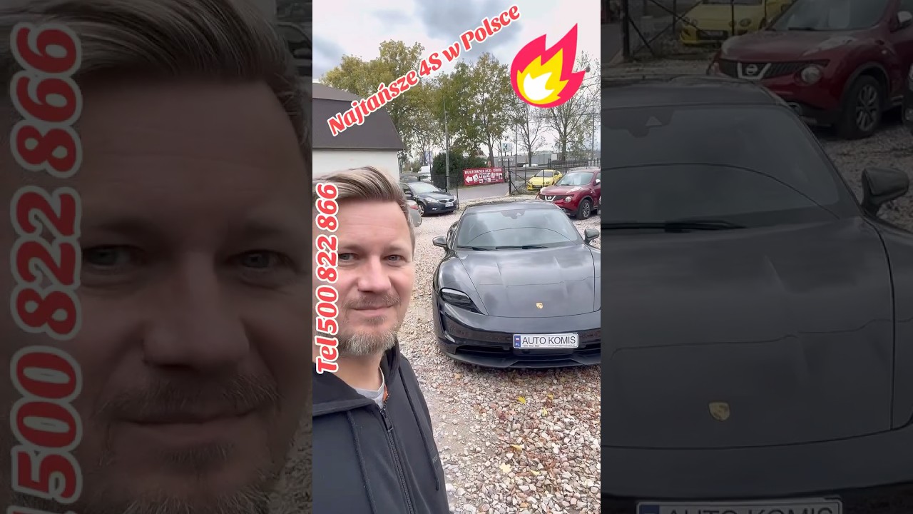 Najtańszy Porsche Taycan 4S w Polsce jak nie w europie. Autokomis FinnCar Aleja Krakowska 22 Janki