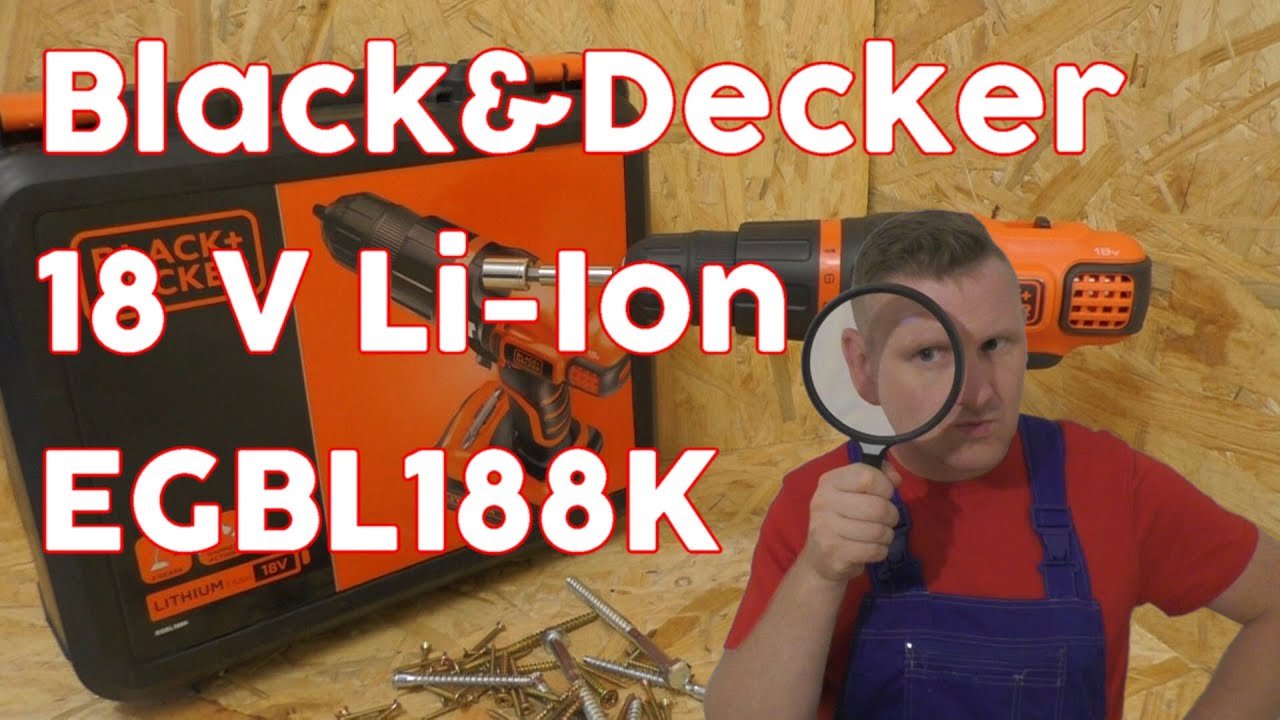 Test wkrętarki 18V Li-Ion- Black&Decker EGBL188K