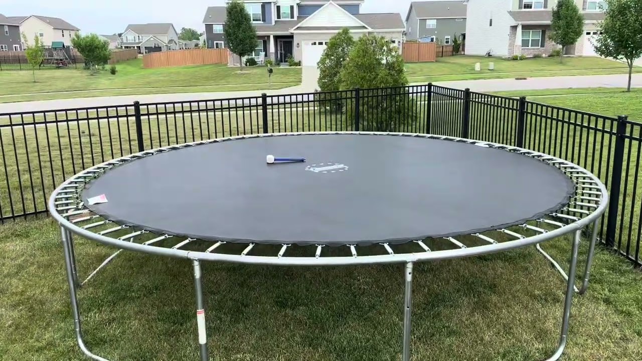 How to ￼assemble 14ft bounce pro 14ft TRAMPOLINE at home for kids!!