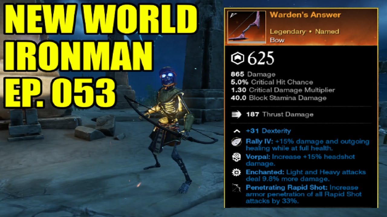 This Bow is AMAZING but NOBODY Talks About it! - New World Ironman: Ep. 053