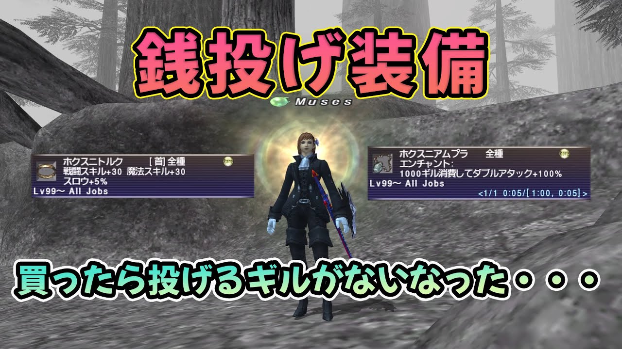 FF11 ホクスニトルクとホクスニアムプラを試してみた！