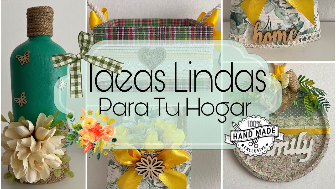 Mira las bellezas hice para Decorar tu hogar   ♻️ / Manualidades recicladas / Artesanato reciclado