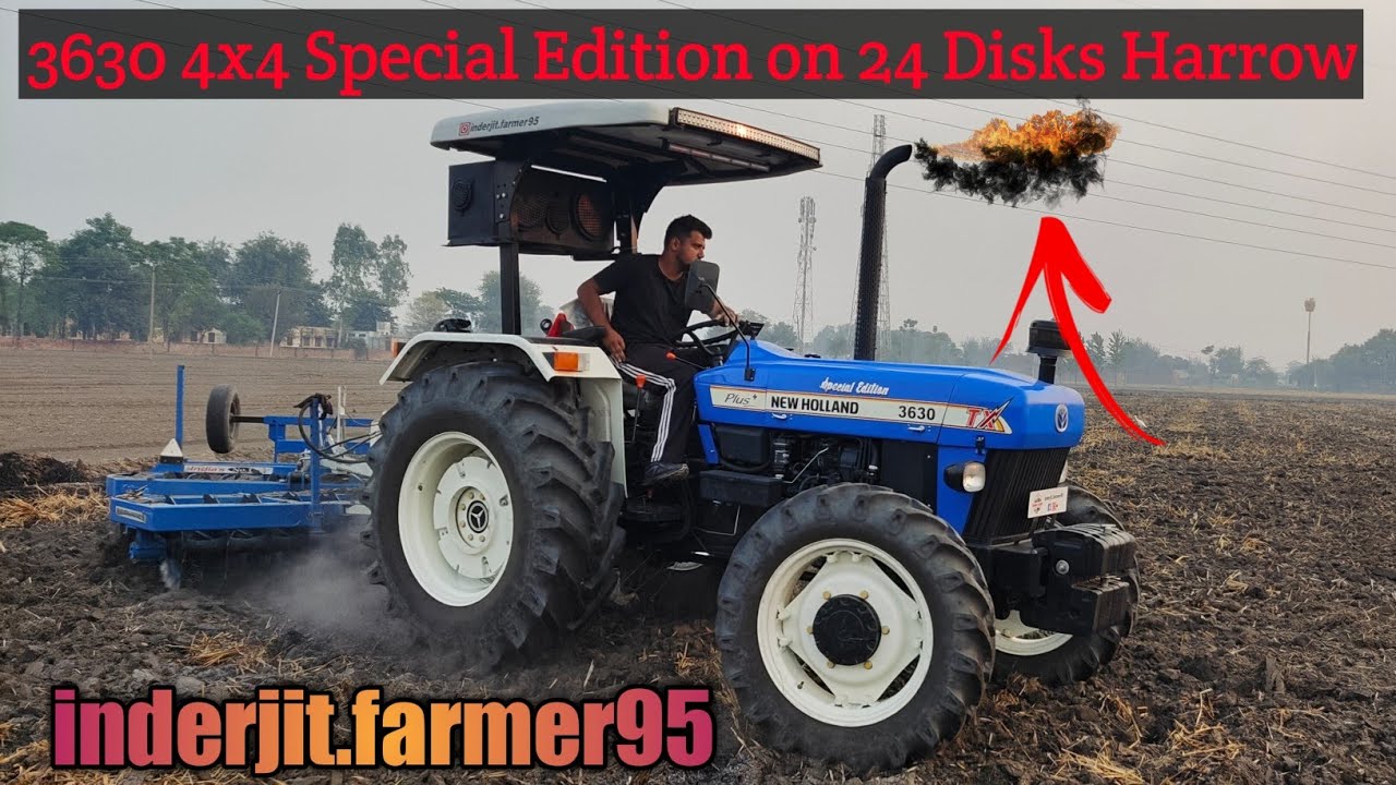 New Holland 3630TX Special Edition 4x4 On 24 Hydraulic Disks Harrow || Tractor Technical Vlogs ||