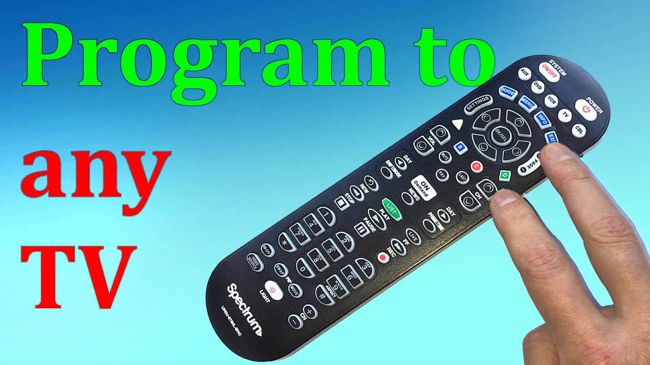 Любое программирование пульта дистанционного управления TV Spectrum без кодов