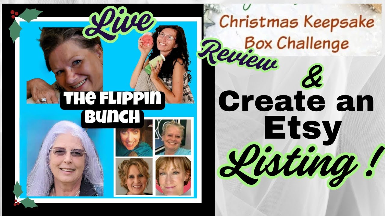 How to create a Etsy Listing!, & Review Box Challenge with the Flippin Bunch