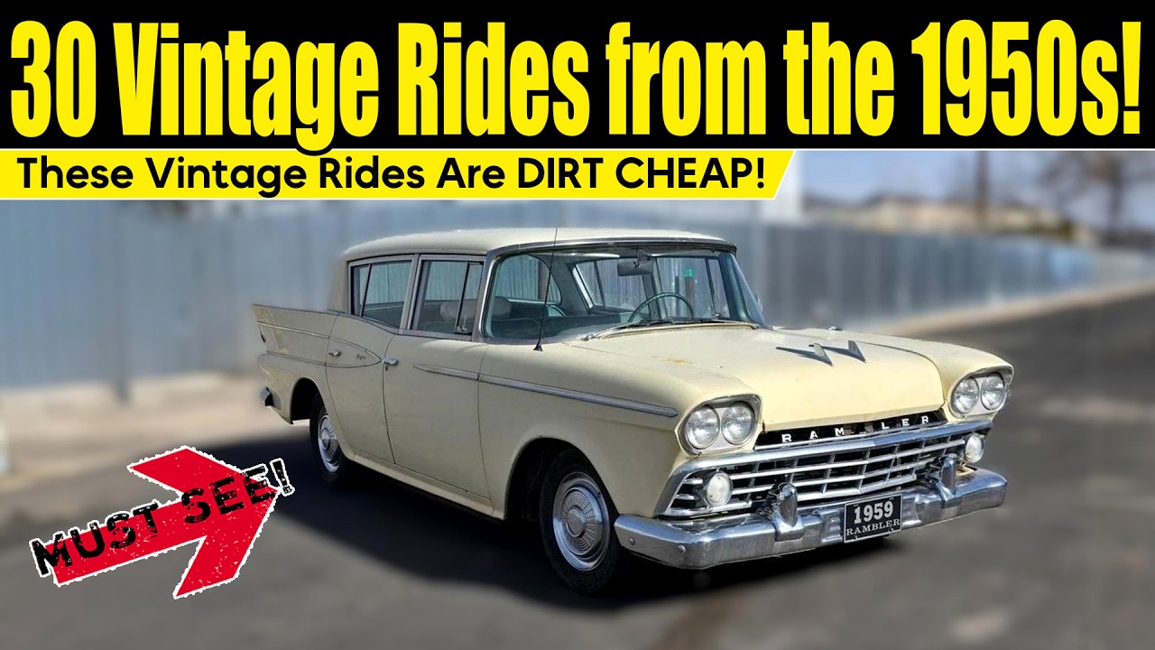 30 Forgotten 1950s Classic Cars You Can ACTUALLY Afford! (Still for Sale)