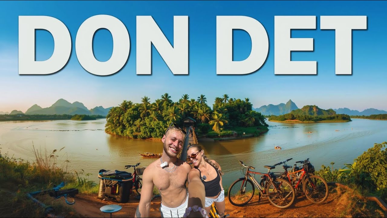 $1 Bikes & Island Life 🇱🇦 | Slow Travel on Don Det (4000 Islands)