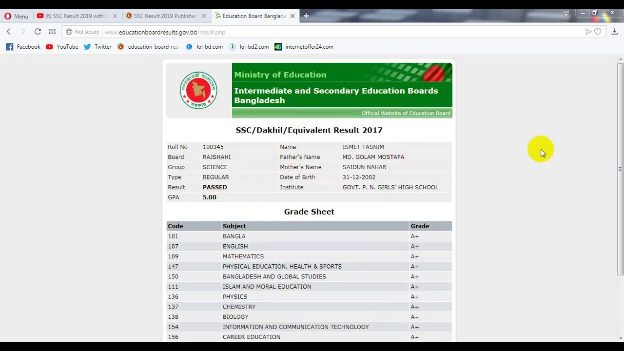 SSC Result 2020 with MarkSheet (All Board) | Check Result Fast & Easily
