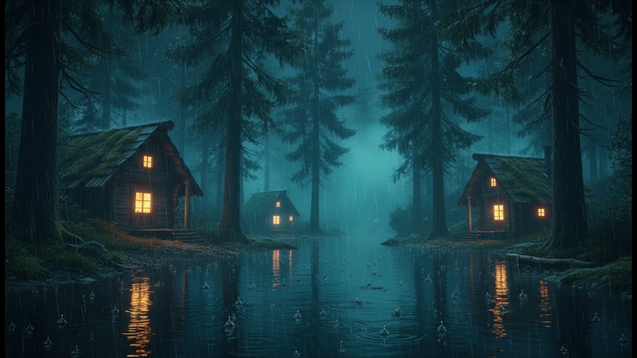 Rain Sounds for Sleeping 😴 Powerful Heavy Rain Sounds for Deep Sleep, Stress Relief & Quiet Calm