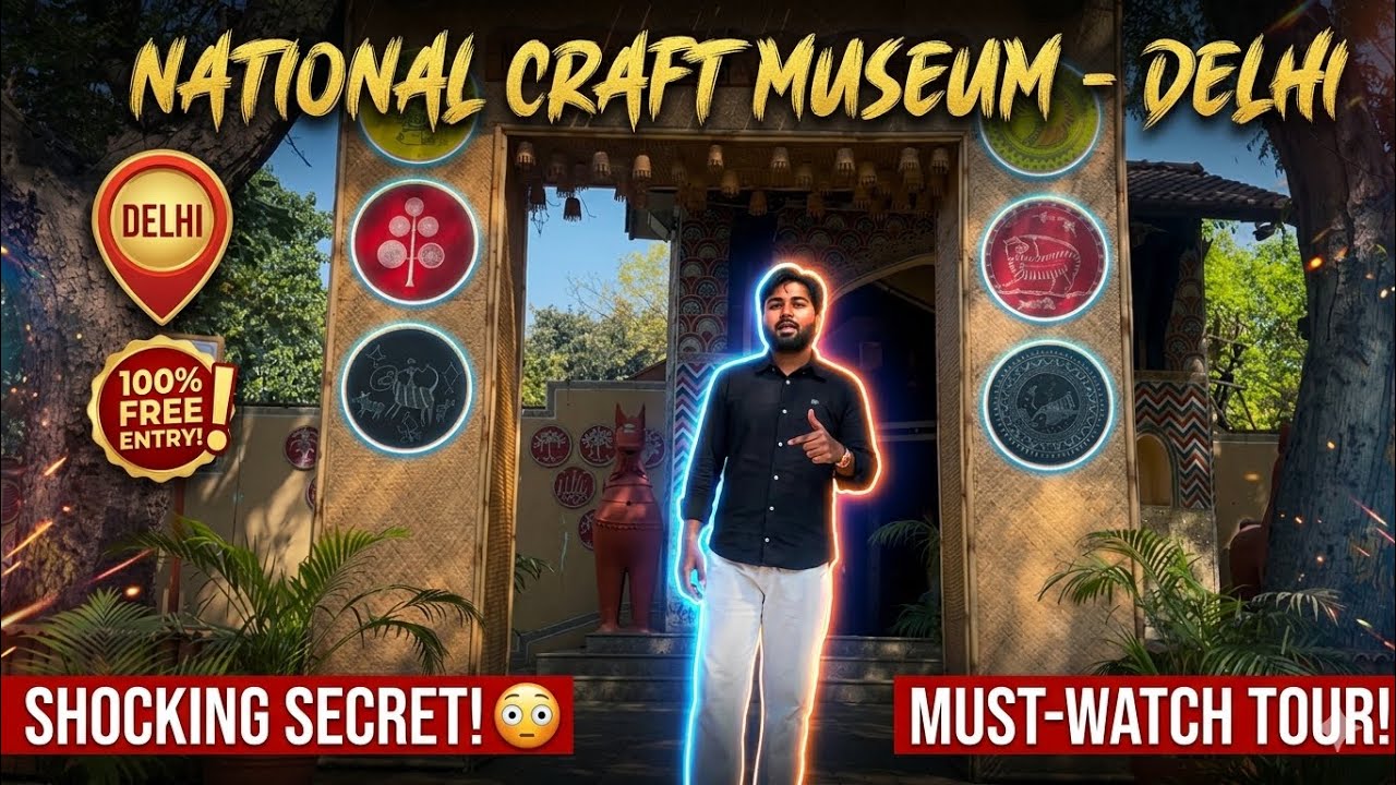 National Crafts Museum Delhi Tour 😍 | Free Entry 😱 Hidden Culture & History | Part-1