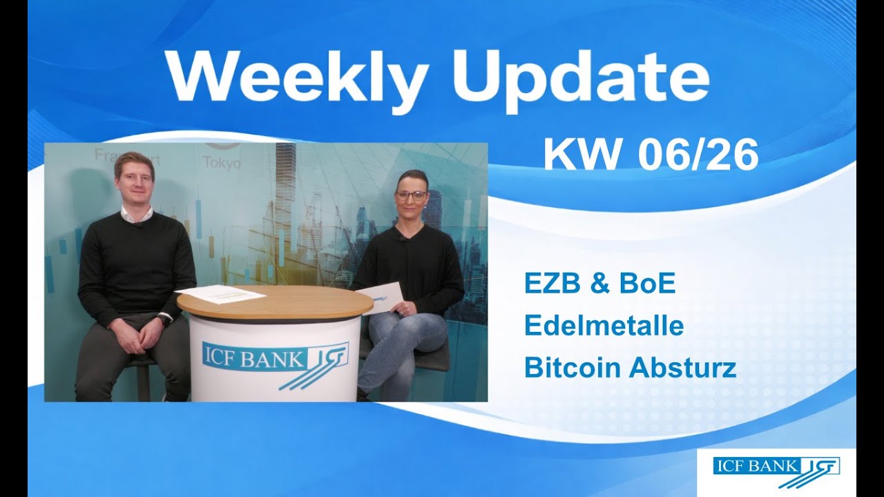 Was Anleger wissen müssen - EZB & BoE, Edelmetalle, Bitcoin Absturz (KW06/26)