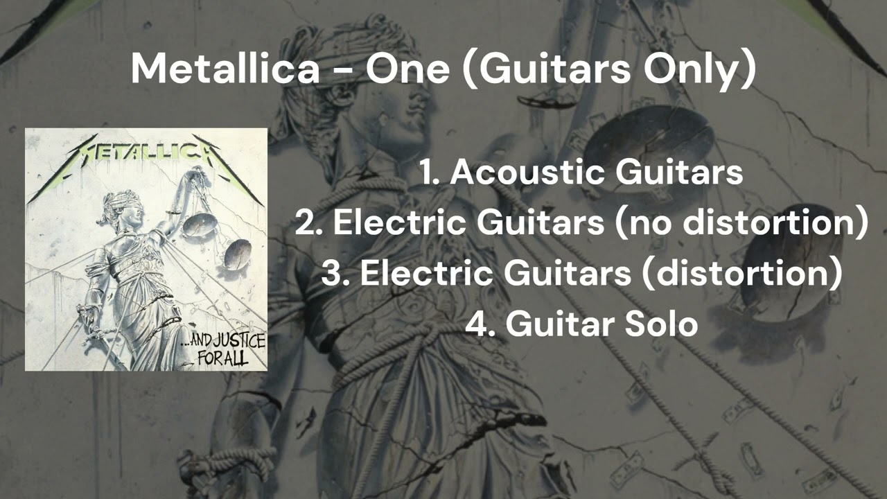 Metallica - One (Guitars Only) (Acoustic Electric Solo Only)
