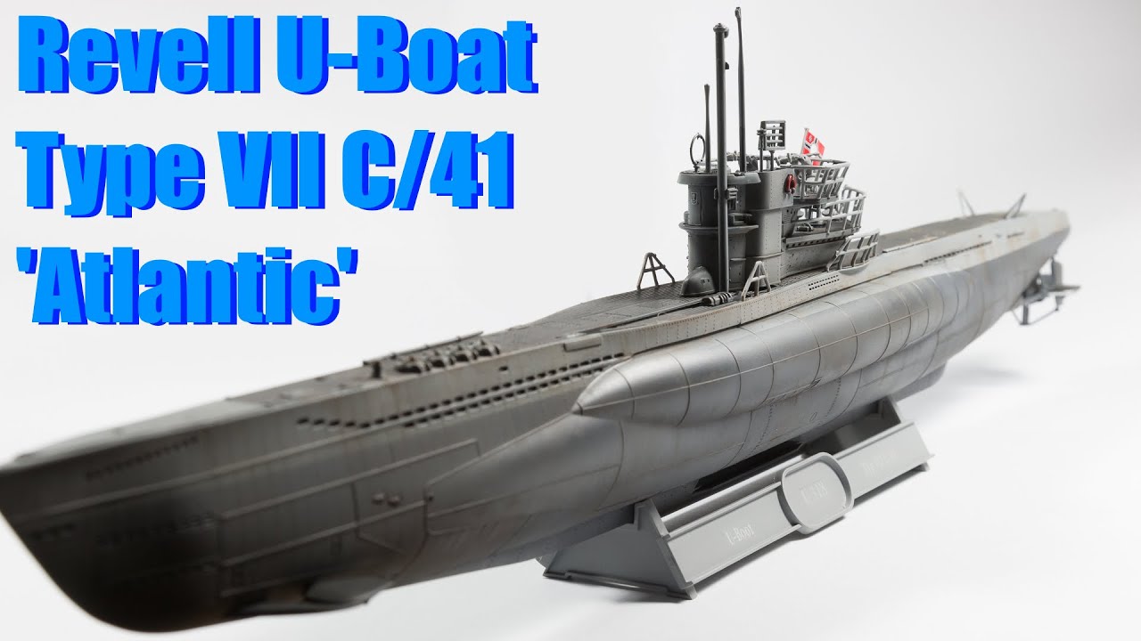 Подводная лодка типа VII C/41 Atlantic Version (модель подводной лодки Revell в масштабе 1/144)