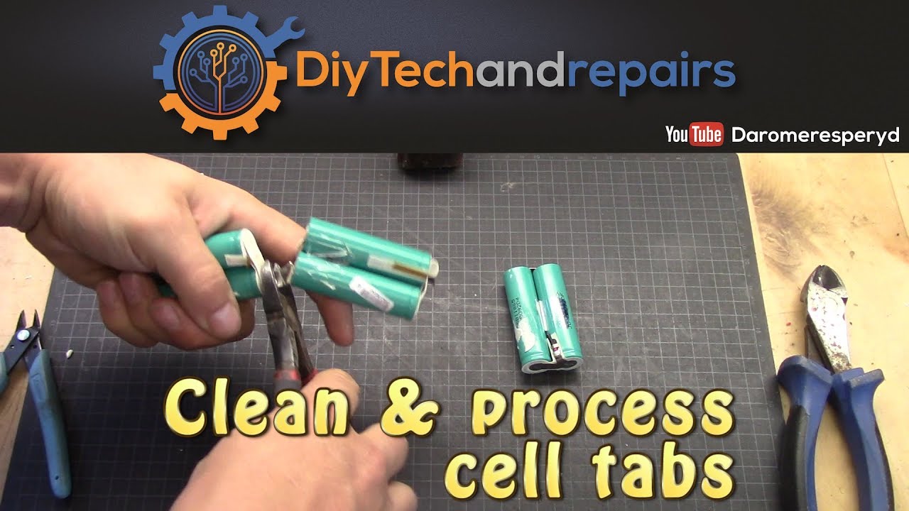 Cleaning 18650 cell ends and quick Internal resistance test
