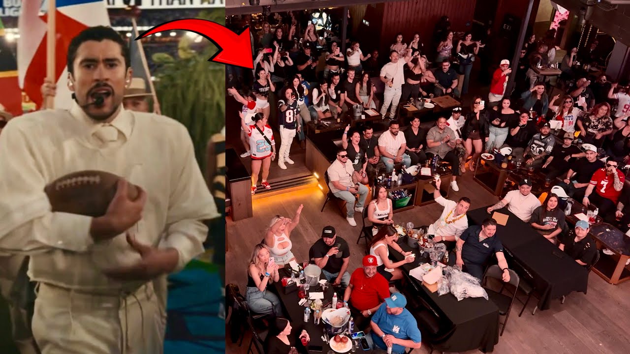 REACTING TO BAD BUNNY SUPER BOWL HALFTIME SHOW 2026 | BAD BUNNY BRINGS OUT LADY GAGA & RICKY MARTIN!