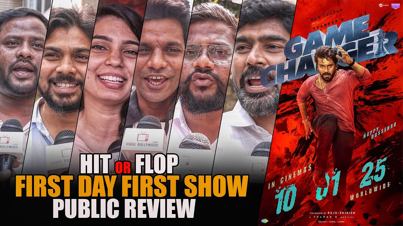 Game Changer (Hindi) | First Day First Show | Public Review | Hit or Flop | Ram Charan, Kiara Advani