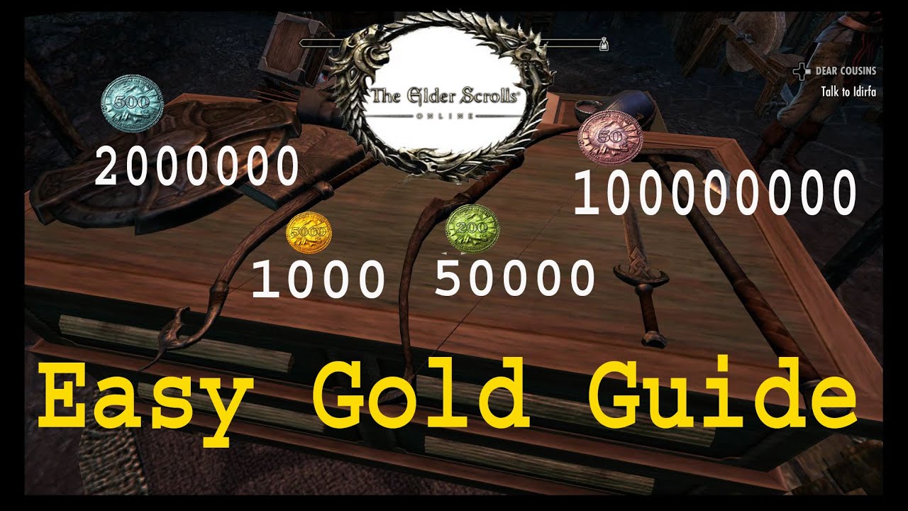 ESO Easy Money Making Guide - XBOX ONE/ PS4/ PC
