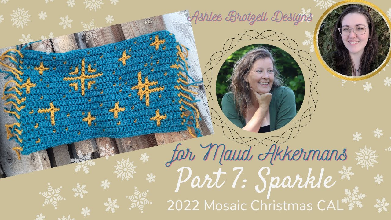 2022 Mosaic Christmas CAL: Part 7 Sparkle by Maud Akkermans