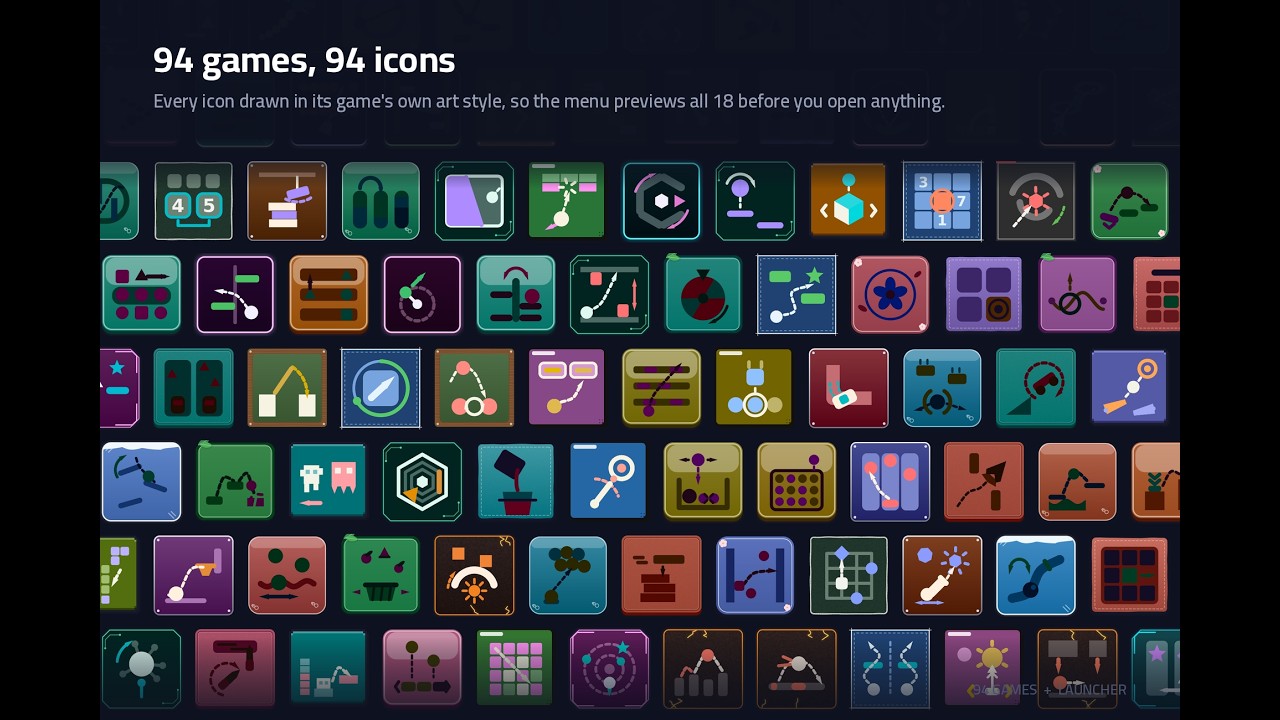 94 Hyper-Casual Mini Games + Launcher