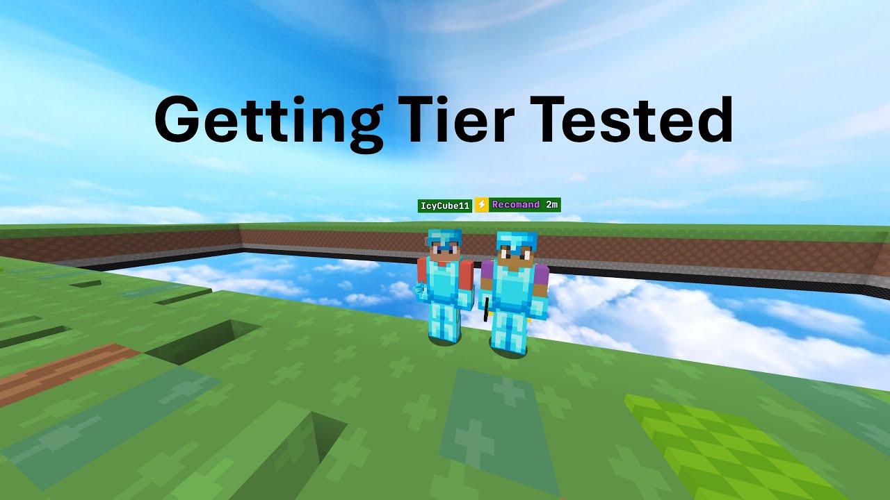 Getting Tier tested by Recomand in Bloxd.io Hole PvP