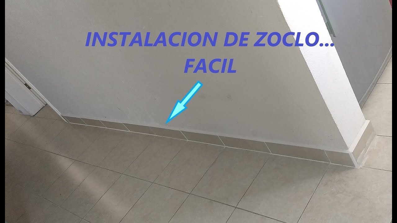 INSTALACION DE ZOCLO.  FACIL. Instalacion Zoclo