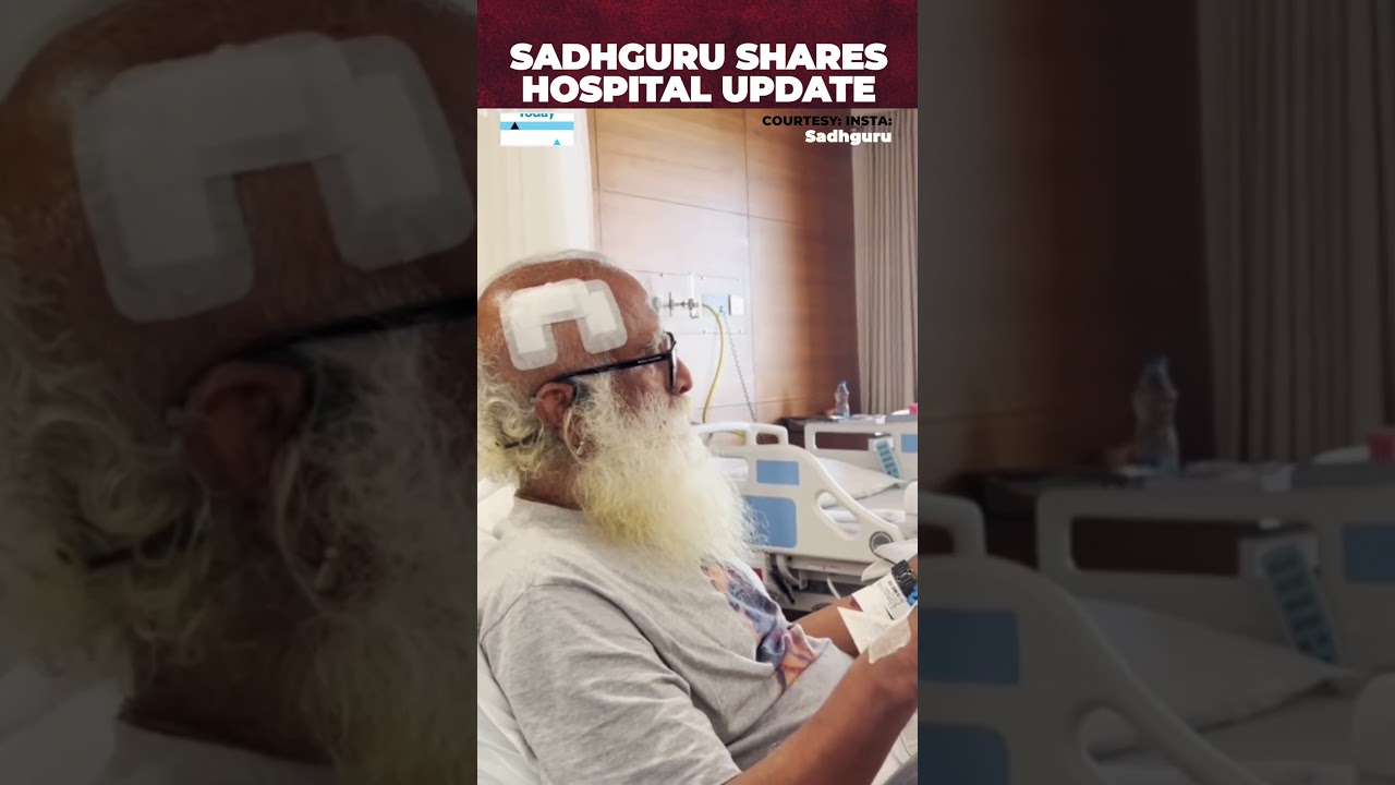 Sadhguru shares new video from hospital week after brain surgery