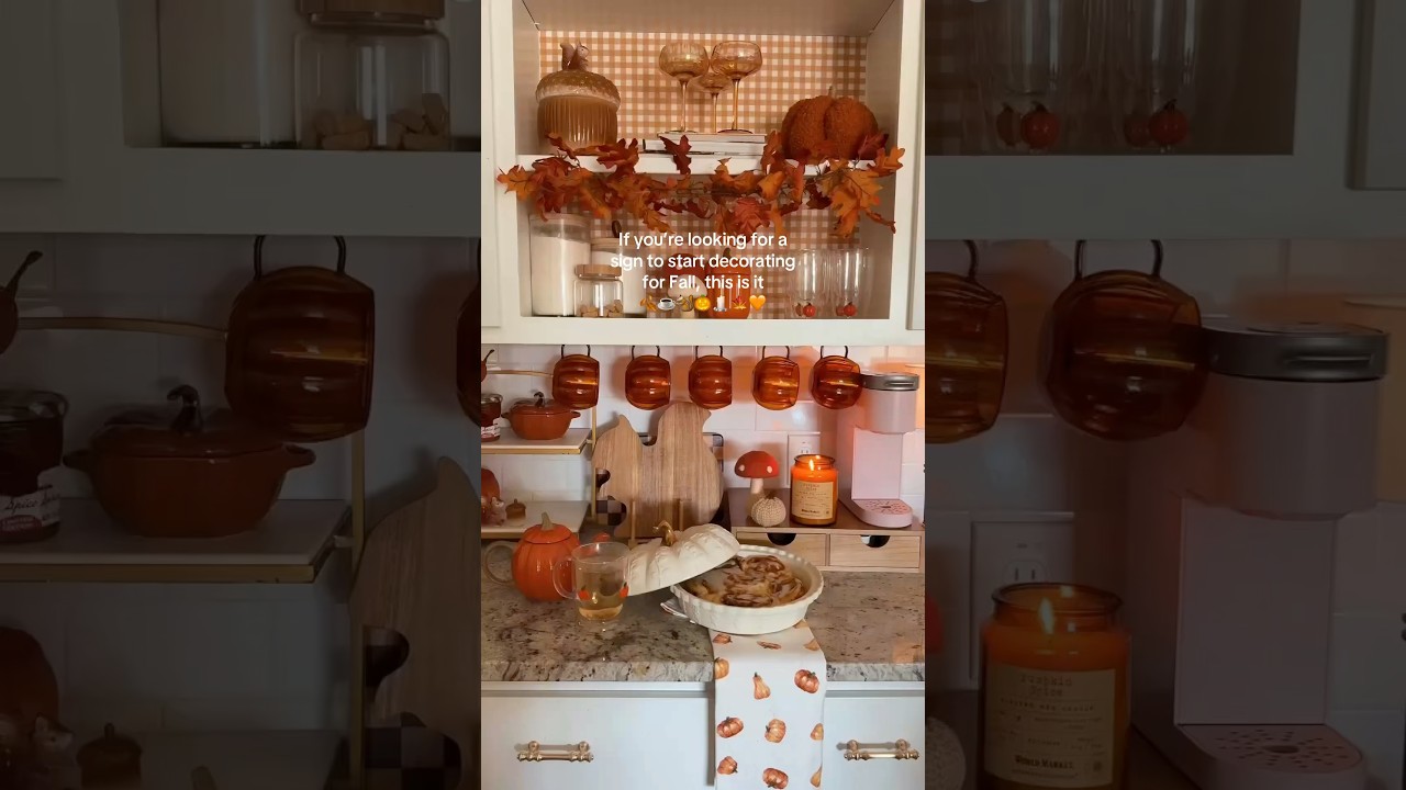 I found the cutest #Fall decor from ​⁠@WorldMarket for my kitchen! #WorldMarketPartner #FallDecor