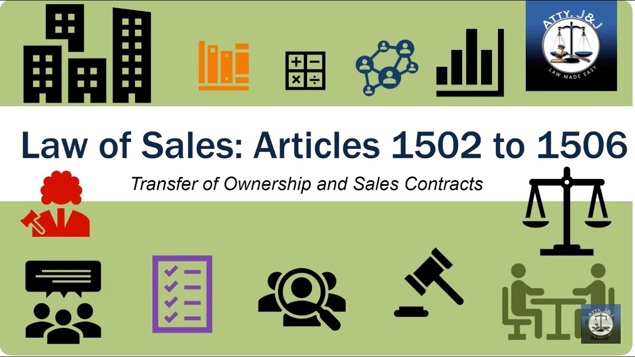Law on Sales. Article 1502-1503.