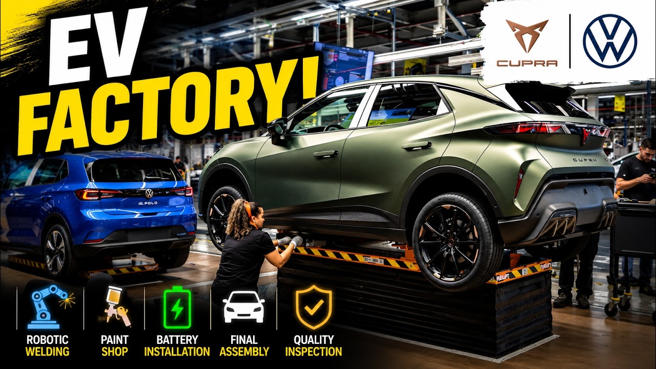 Inside Europe's New EV Factory &ndash; NEW CUPRA Raval & VW ID. Polo Production!