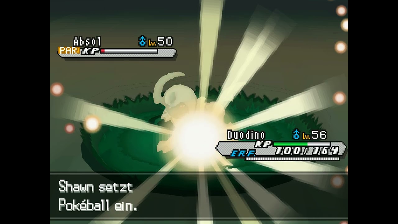 Pokémon White Version 2 (German) - Catching Absol (Hidden Grotto)