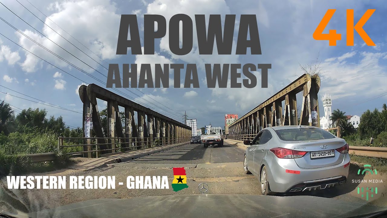 Apowa Drive from Beahu Ahanta West Western Region Ghana 4K