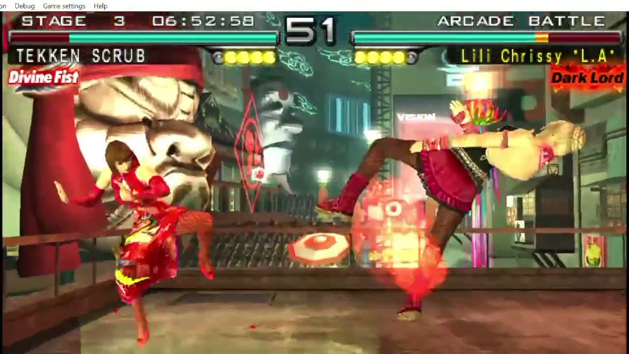Anna Williams VS Lili Rochefort - Tekken 5 Dark Resurrection