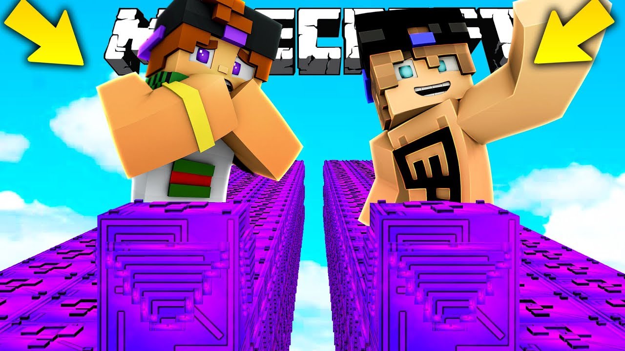 CORSA CON I LUCKYBLOCK DEL CUBO DI FORTNITE! - Minecraft ITA