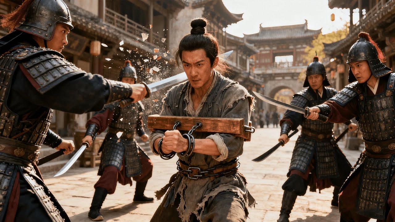 囚犯竟是功夫大師，數百杀手也傷不了他！#kungfu #功夫