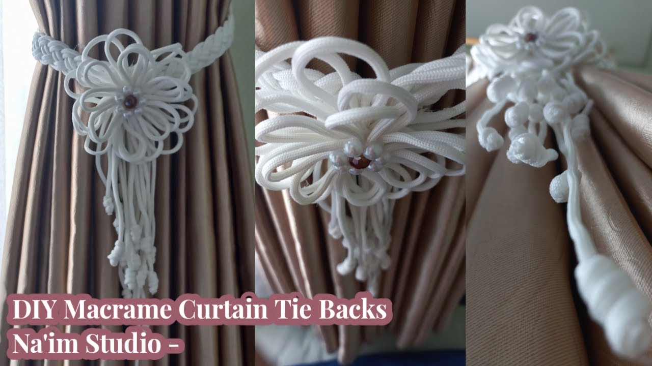 Tali Gorden | DIY Macrame Curtain Tie Backs | Curtain Tie Back Tutorial | Macrame | Na'im Studio