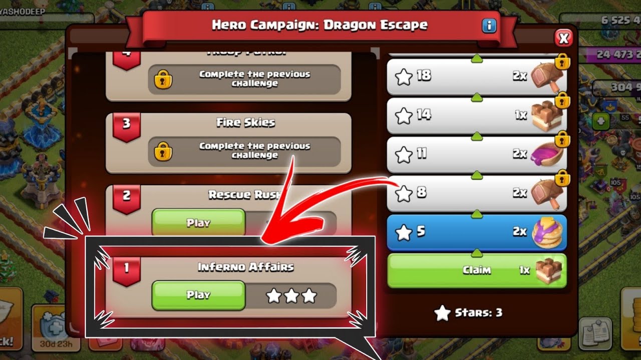 INFERNO AFFAIRS (Level 1) Easy Method 🔥| Hero Campaign: Dragon Escape ✅ Dragon Escape Level 1