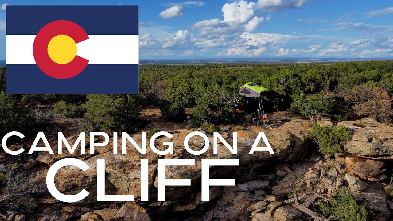 Camping on a cliff in Colorado!