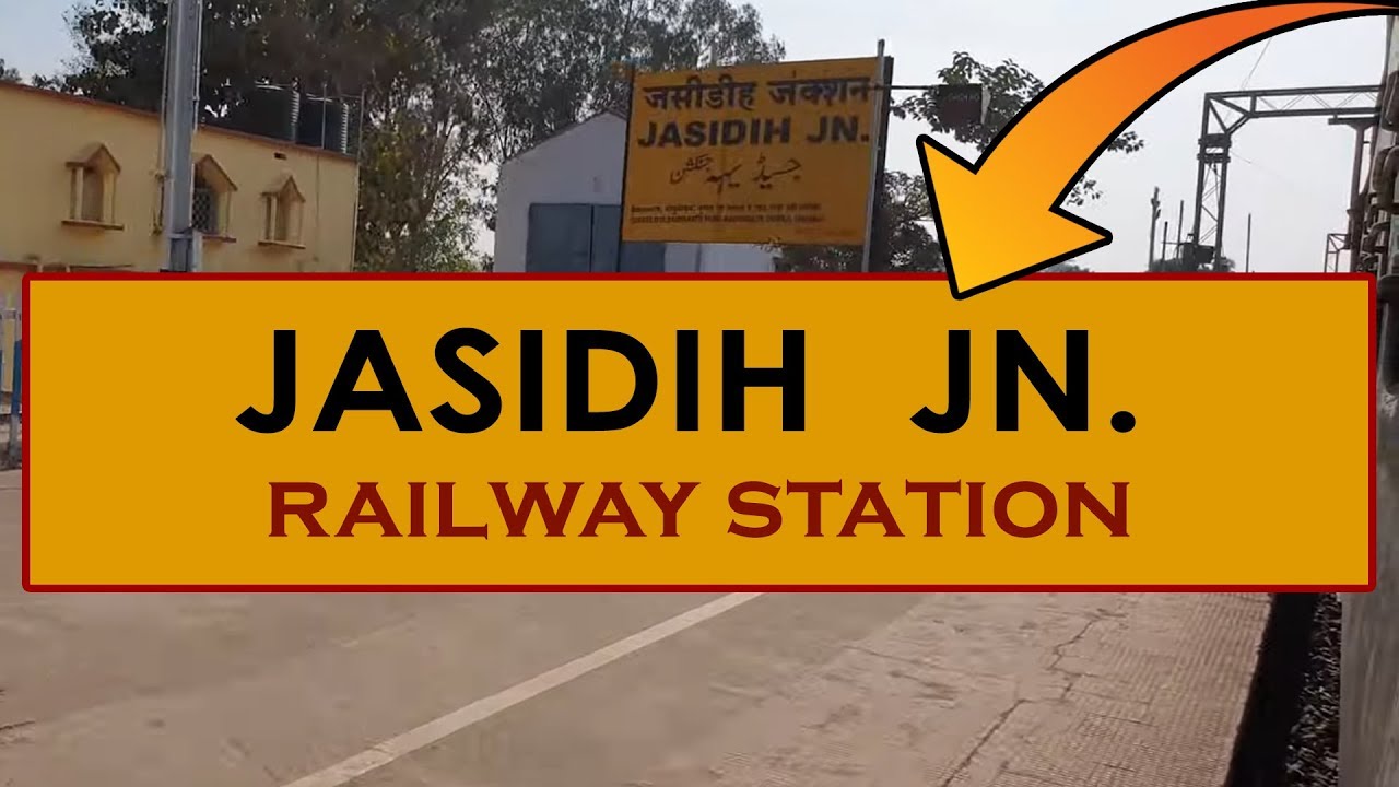 JSME, Jasidih Junction railway station, India in 4k ultra HD