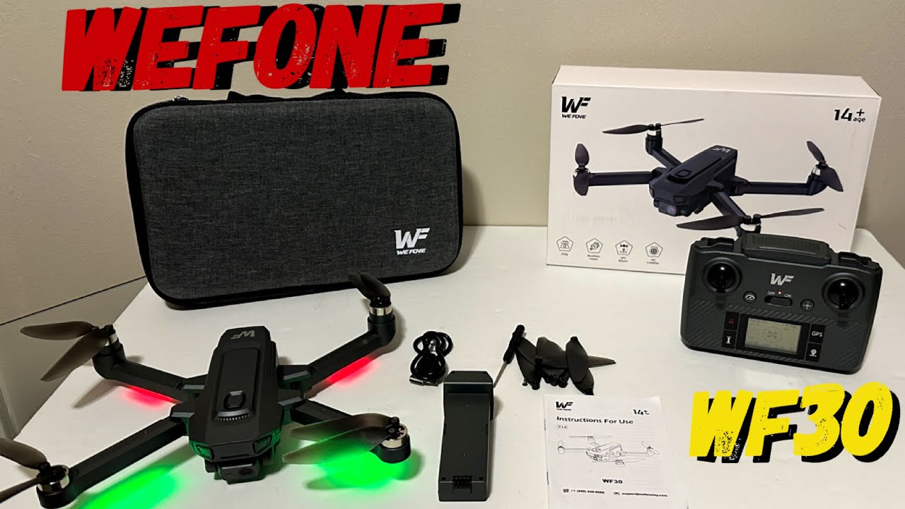 Распаковка, настройка и обзор камеры WeFone WF30 GPS Follow Me Drone 4K #дрон