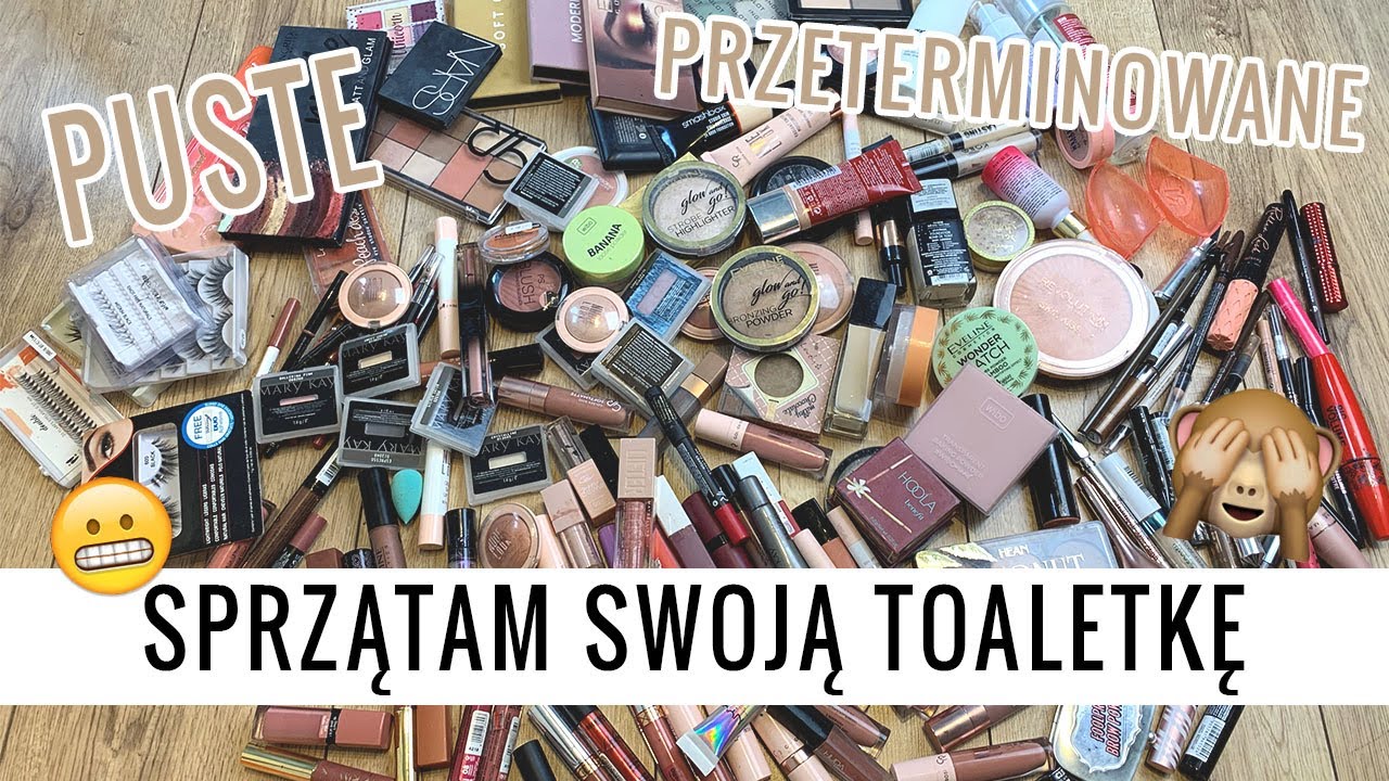 SPRZĄTAM SWOJĄ TOALETKĘ | Połowa kosmetyków była przeterminowana 🙈 | Caamam
