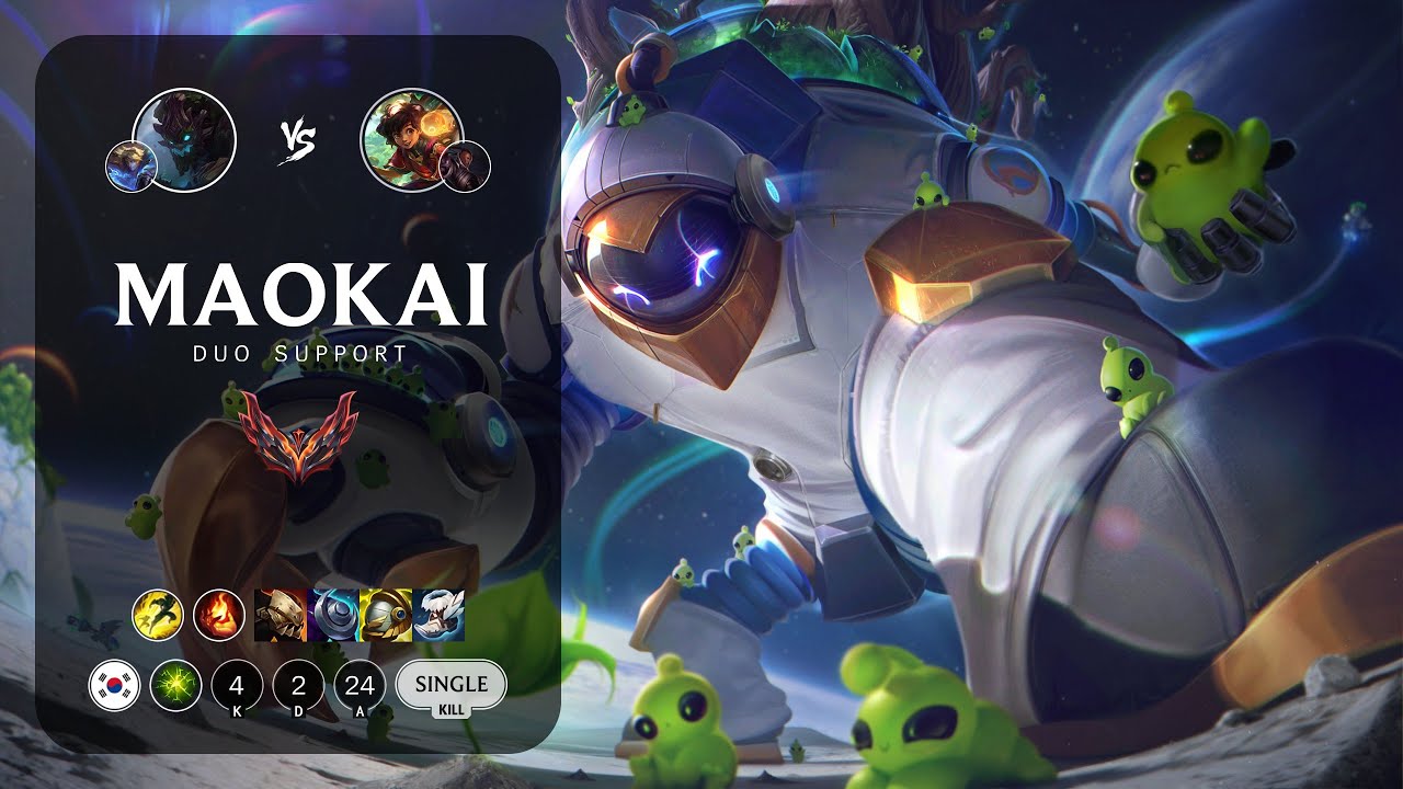 Maokai Support vs Milio - KR Grandmaster Patch 13.24