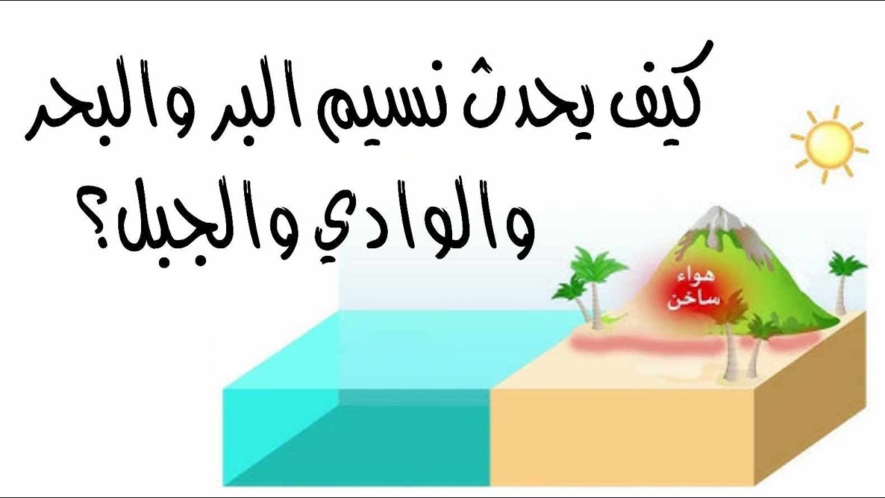 كيف يحدث نسيم البر والبحر والوادي والجبل ؟