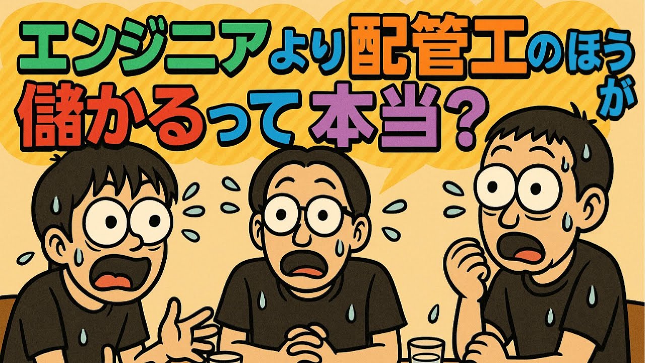エンジニアより配管工が儲かるって本当？ #エンジニア #ブルーカラービリオネア #生成ai #雑学 #お金