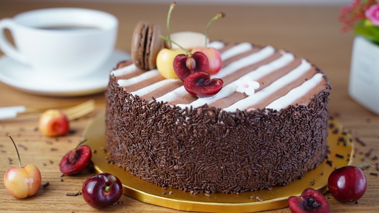 Black Forest Cake / Мерная чашка / Торт Шварцвальд / Forêt Noire / Шоколадный торт с вишней