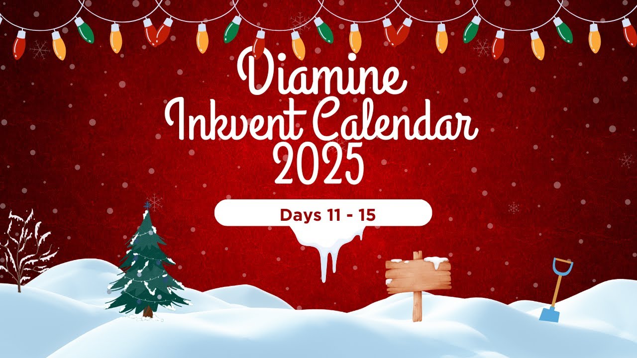Diamine Inkvent Calendar 2025 Swatching Days 11 - 15