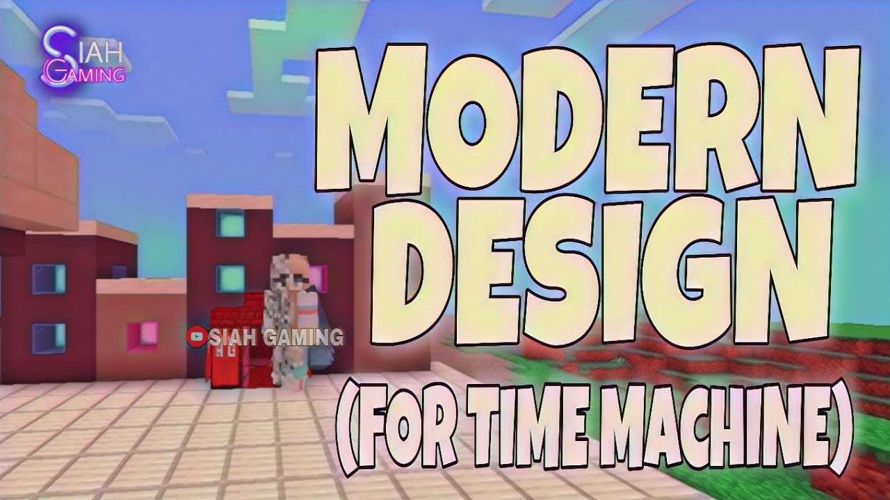 Modern Design {for Time Machine Part 1} | minecraft tutorial | crafting and building | kawaii world
