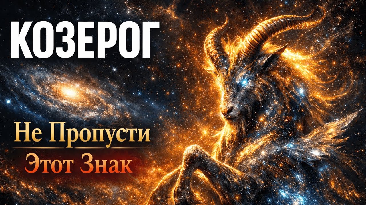 КОЗЕРОГ: НЕ ПРОПУСТИ ЭТОТ РОКОВОЙ ЗНАК! Гороскоп